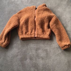 Fluffy zip up hoodie